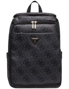 Berta U-Zip Backpack in Black Logo