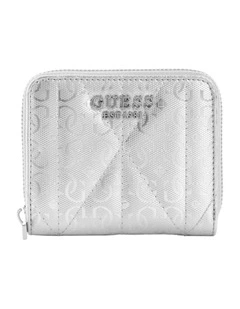 Aldina Small Zip Around Wallet in Silver