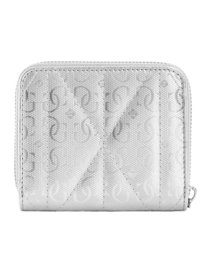 Aldina Small Zip Around Wallet in Silver image 2
