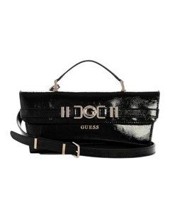 Cirene Top Handle Flap Bag in Black