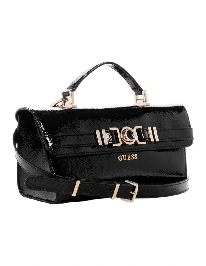 Cirene Top Handle Flap Bag in Black image 2