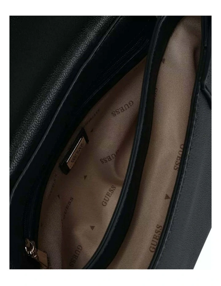 Anadela Convertible Crossbody Flap in Black image 3