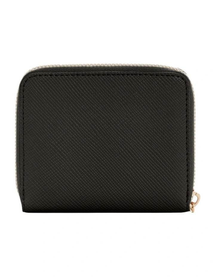 Laurel Small Zip Around Wallet in Black image 2