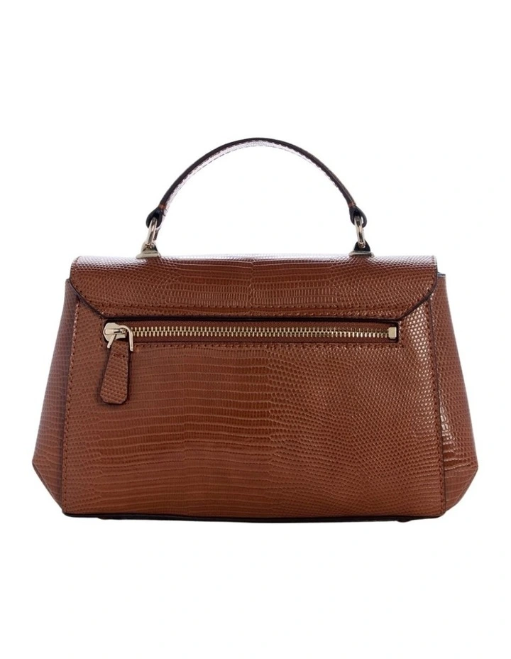 Melinda Top Handle Flap Bag in Brown image 5
