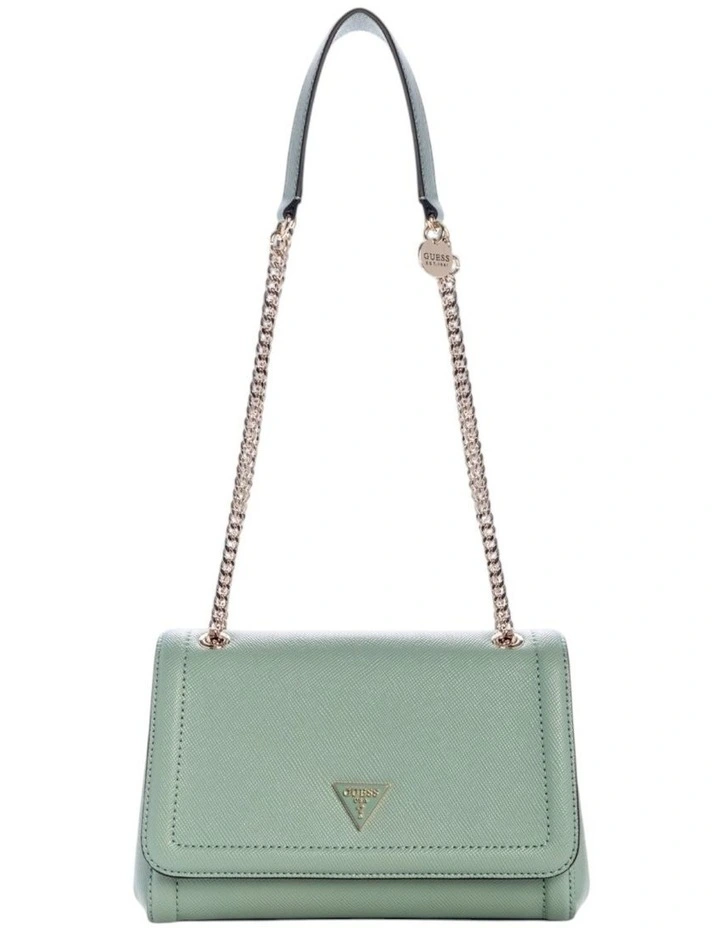 Noelle Convertible Crossbody Flap Bag in Light Sage image 1