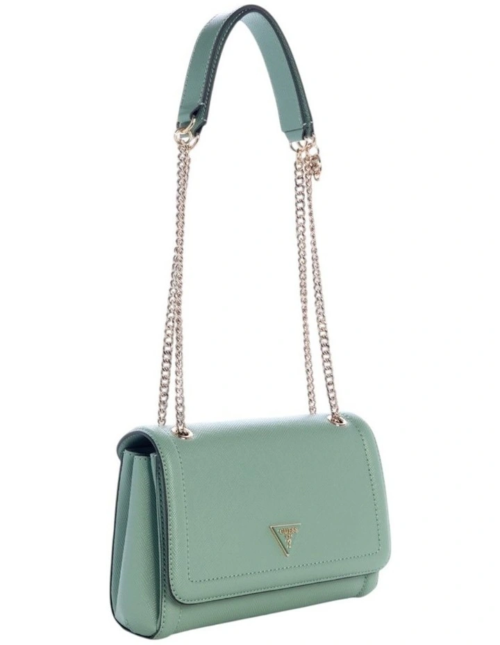 Noelle Convertible Crossbody Flap Bag in Light Sage image 2