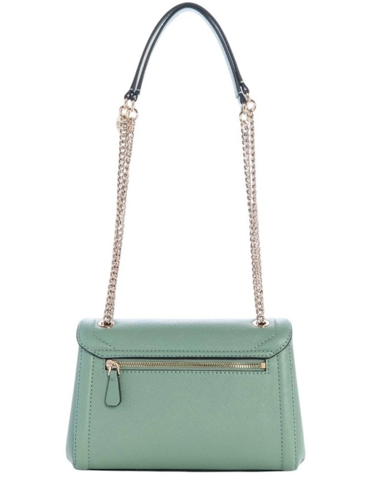 Noelle Convertible Crossbody Flap Bag in Light Sage image 3