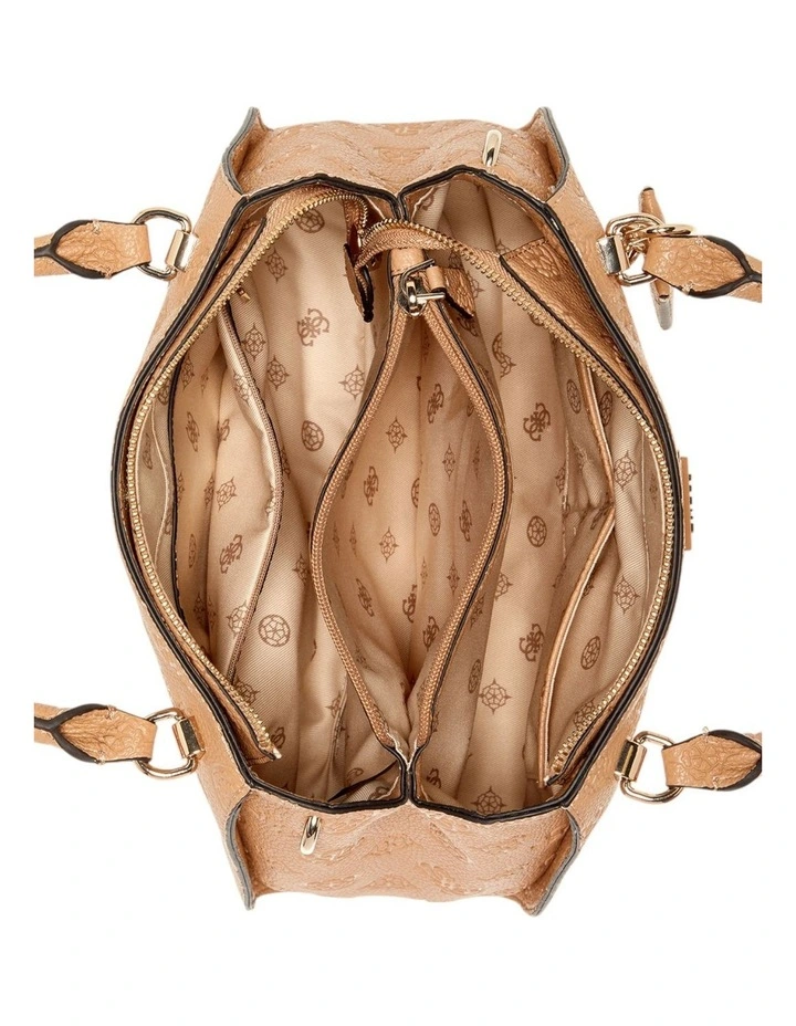 Cresidia Luxury Satchel Bag in Beige image 4