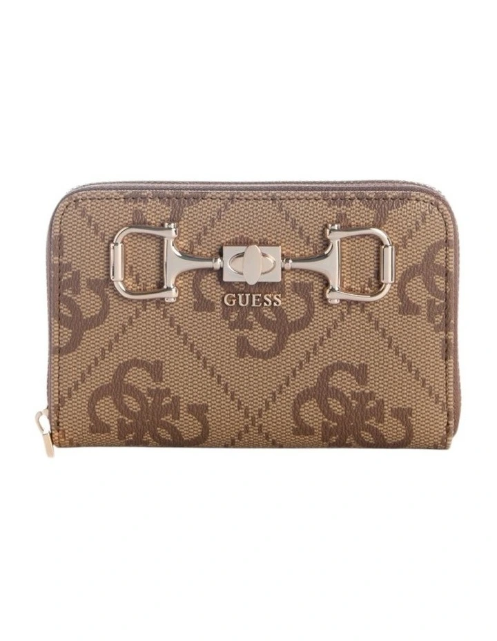 Janie Medium Zip Around Wallet in Latte Logo image 1