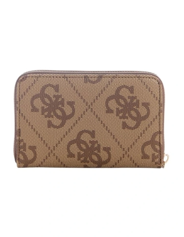 Janie Medium Zip Around Wallet in Latte Logo image 2