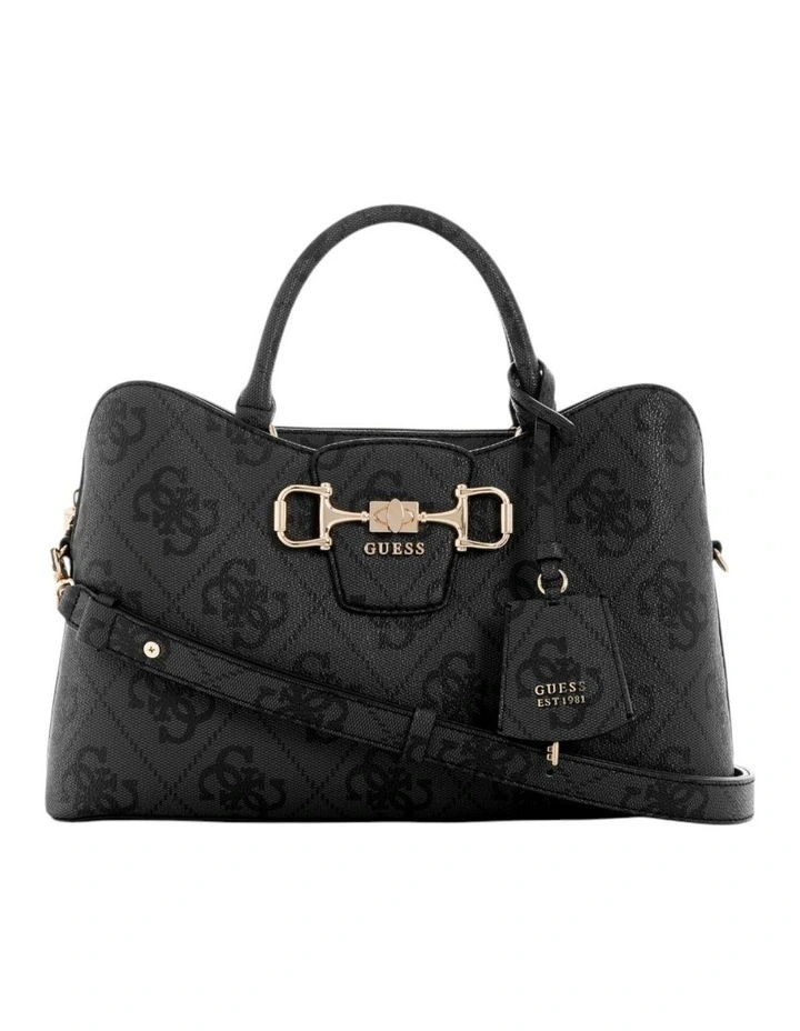 Janie Girlfriend Satchel Bag in Coal Logo image 1