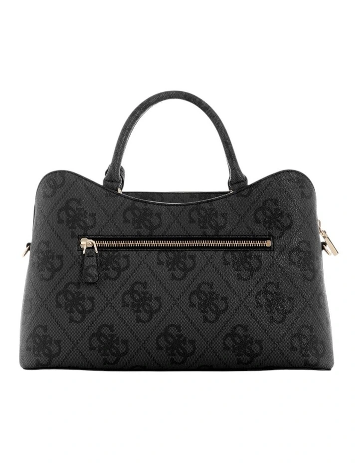Janie Girlfriend Satchel Bag in Coal Logo image 4