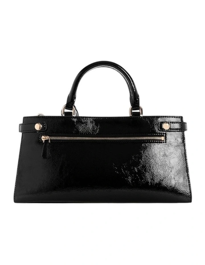 Cirene Triple Compartment Satchel Bag in Black image 4
