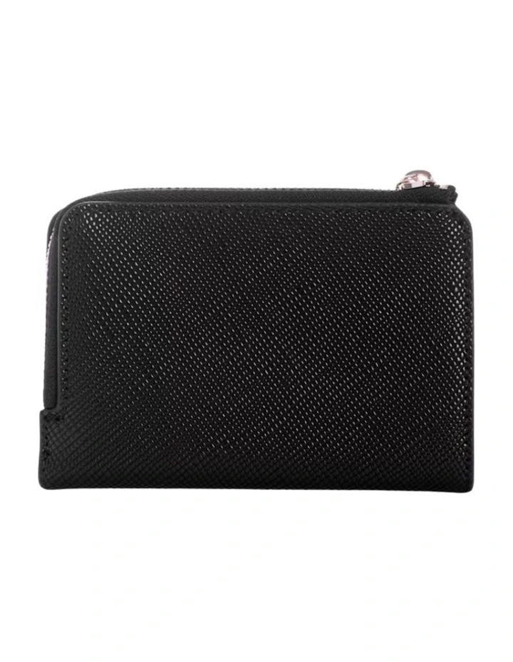 Laurel Zip Card Case Wallet in Black image 2