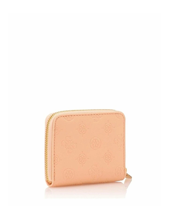 Laurel Small Zip Around Wallet in Apricot Cream Logo image 2