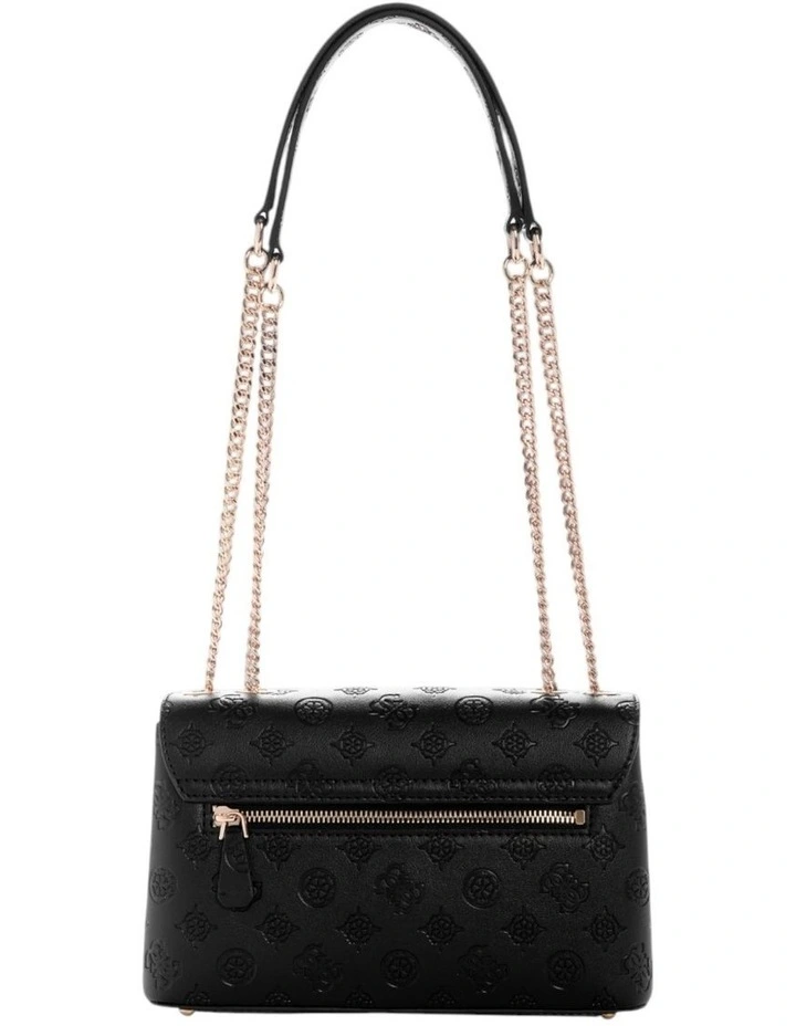 Dita Convertible Crossbody Flap Bag in Black Logo image 3
