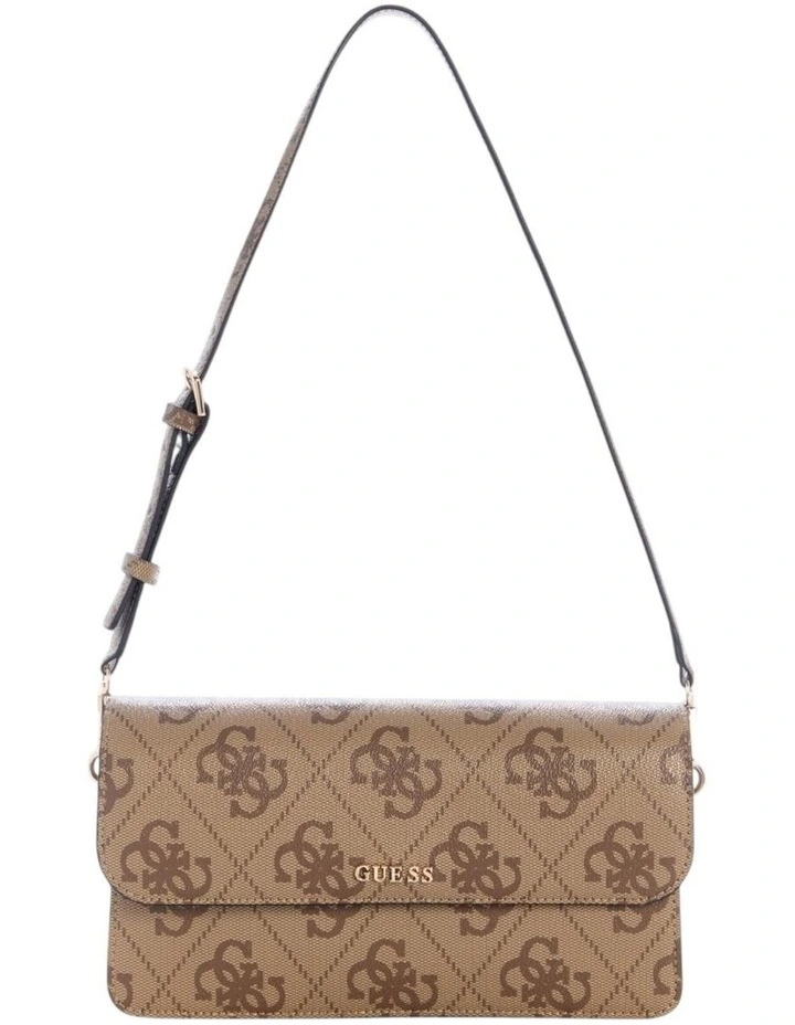 Sadie Flap Shoulder Bag in Brown image 1