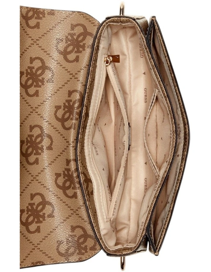 Sadie Flap Shoulder Bag in Brown image 4