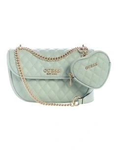 Atabey Convertible Crossbody Flap Bag in Green