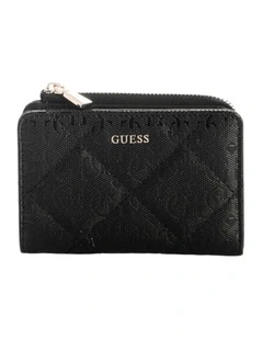 Libby Zip Around Card Case in Black