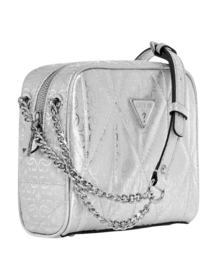 Aldina Camera Crossbody Bag in Silver image 2