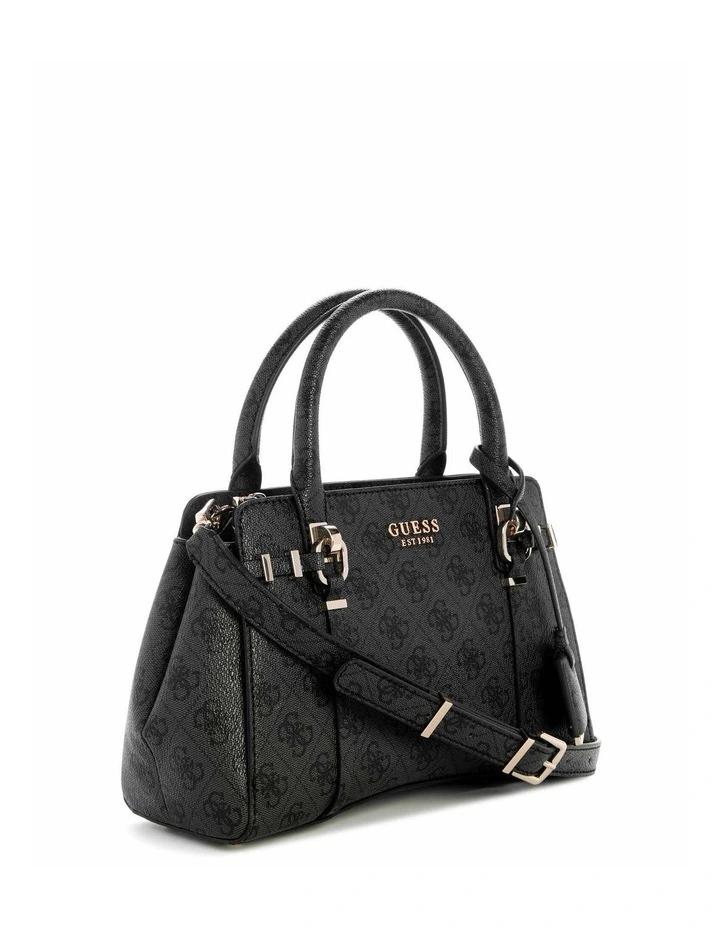 Leona Logo Small Multi Compartment Satchel Bag in Coal image 2