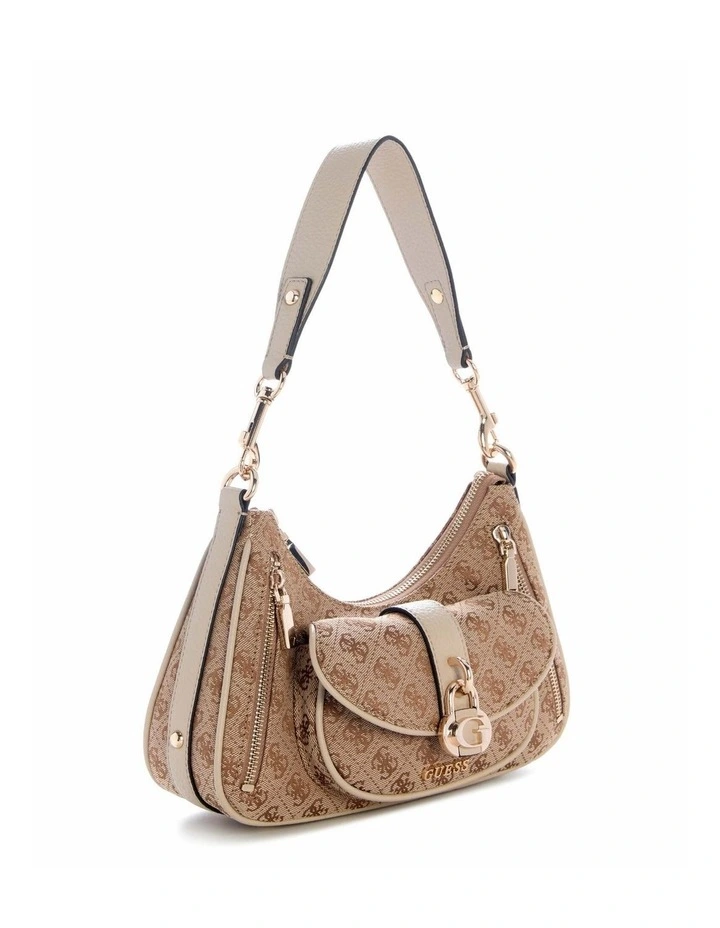 Jessa Shoulder Bag in Latte Logo image 2