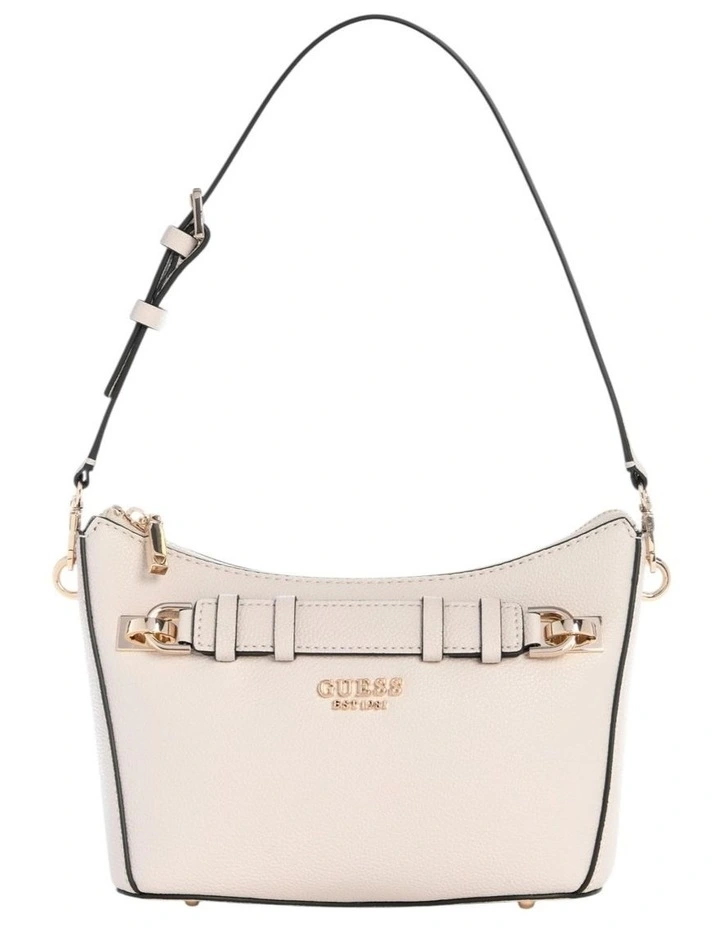 Gregoria Top Zip Shoulder Bag in Stone image 1