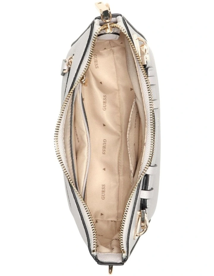 Gregoria Top Zip Shoulder Bag in Stone image 5