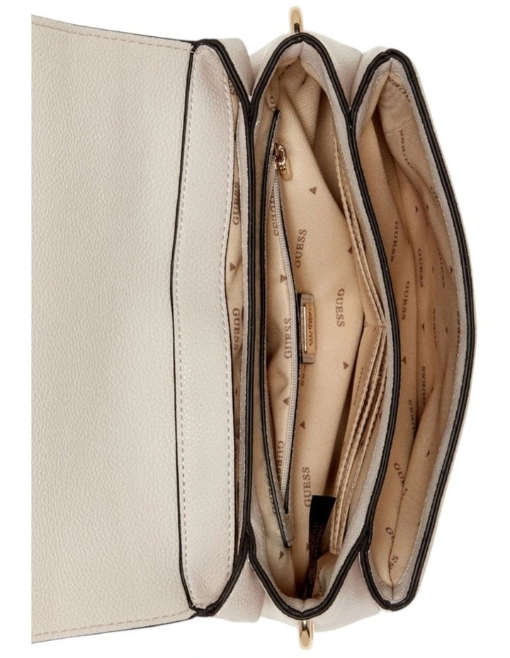Gregoria Flap Crossbody Bag in Stone image 3