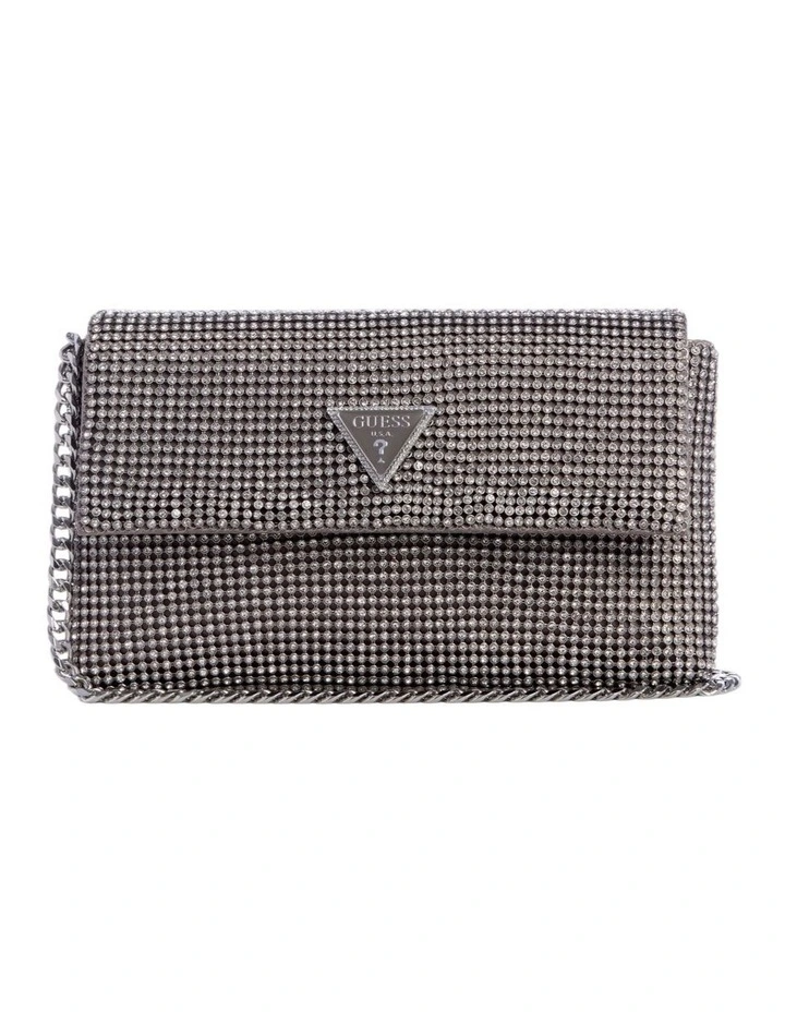 Zalina Clutch Bag in Silver image 1
