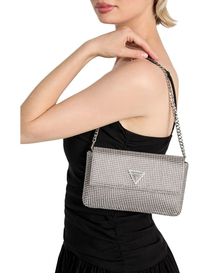Zalina Clutch Bag in Silver image 2