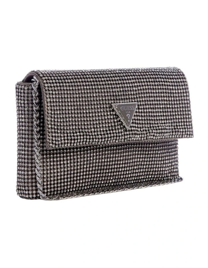 Zalina Clutch Bag in Silver image 3