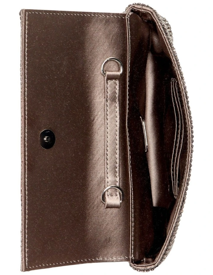 Zalina Clutch Bag in Silver image 4