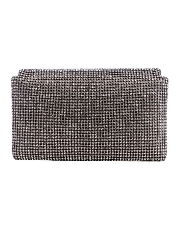 Zalina Clutch Bag in Silver image 5