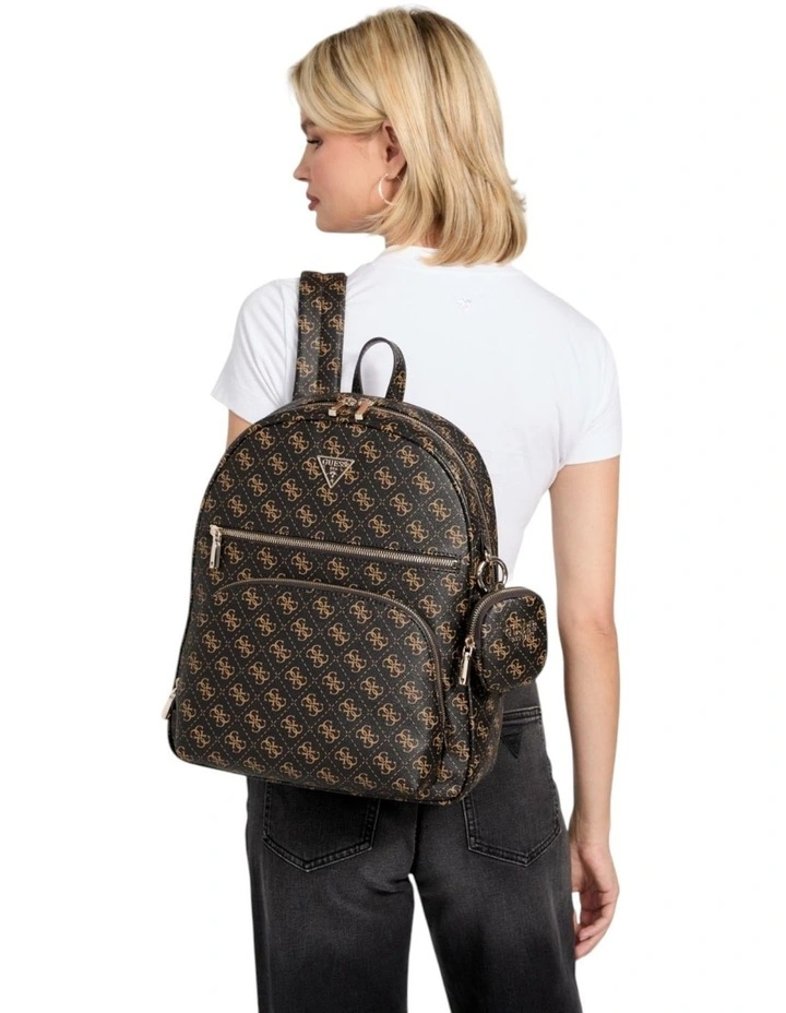 Power Play Backpack in Brown Logo image 2