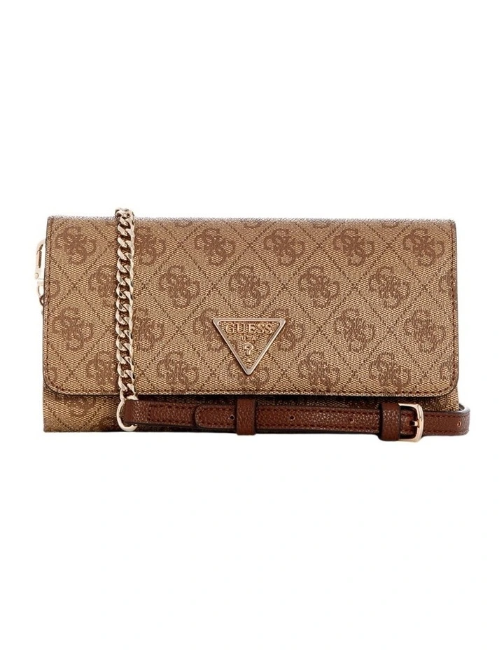 Noelle Crossbody Organiser Bag in Latte Logo/Brown image 1