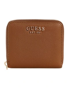 Laurel Small Zip Wallet in Cognac