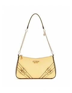 Bramina Top Zip Shoulder Bag in Cornsilk