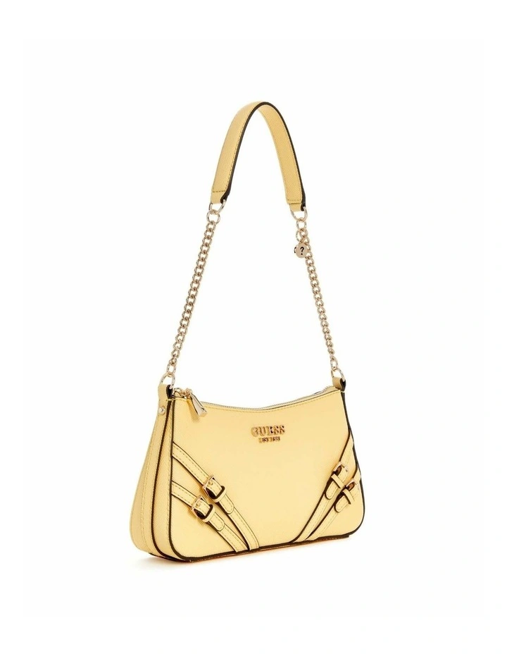 Bramina Top Zip Shoulder Bag in Cornsilk image 2