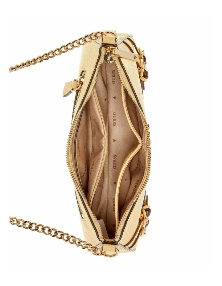Bramina Top Zip Shoulder Bag in Cornsilk image 3
