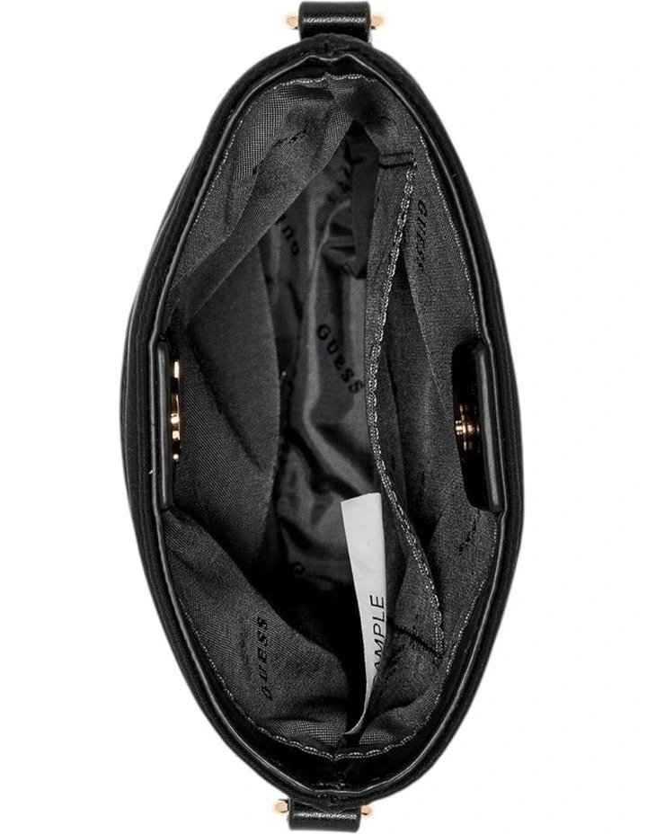 Follie Travel Chit Chat Crossbody Bag in Black image 3