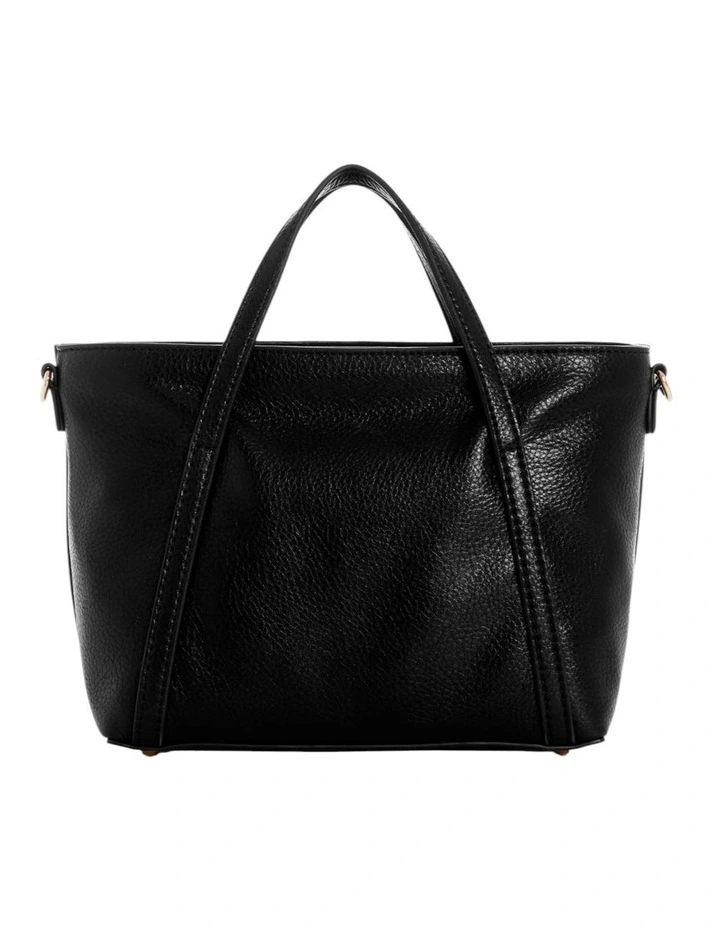 Levia Mini Satchel Bag in Black image 4