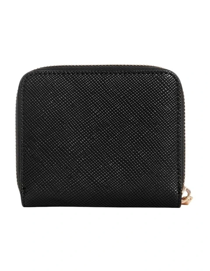 Laurel Small Zip Around Wallet in Black image 3