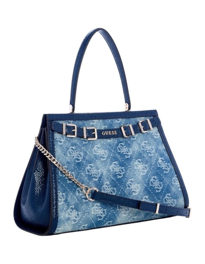 Dovie Satchel Bag in Denim Logo image 2