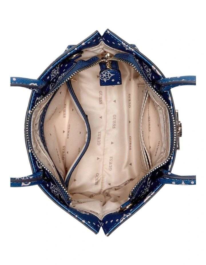Emelie Mini Tote Bag in Navy Logo image 5