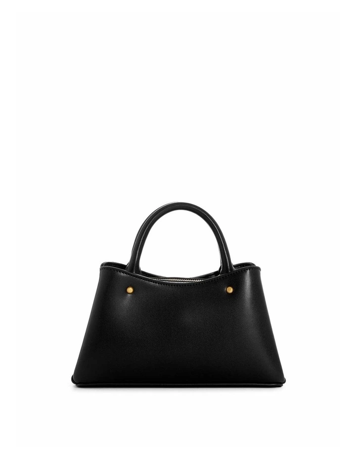 Sarita Mini Satchel Bag in Black image 3
