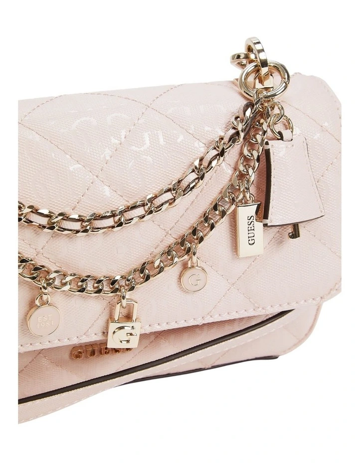 Libby Flap Crossbody Bag in Light Rose image 3