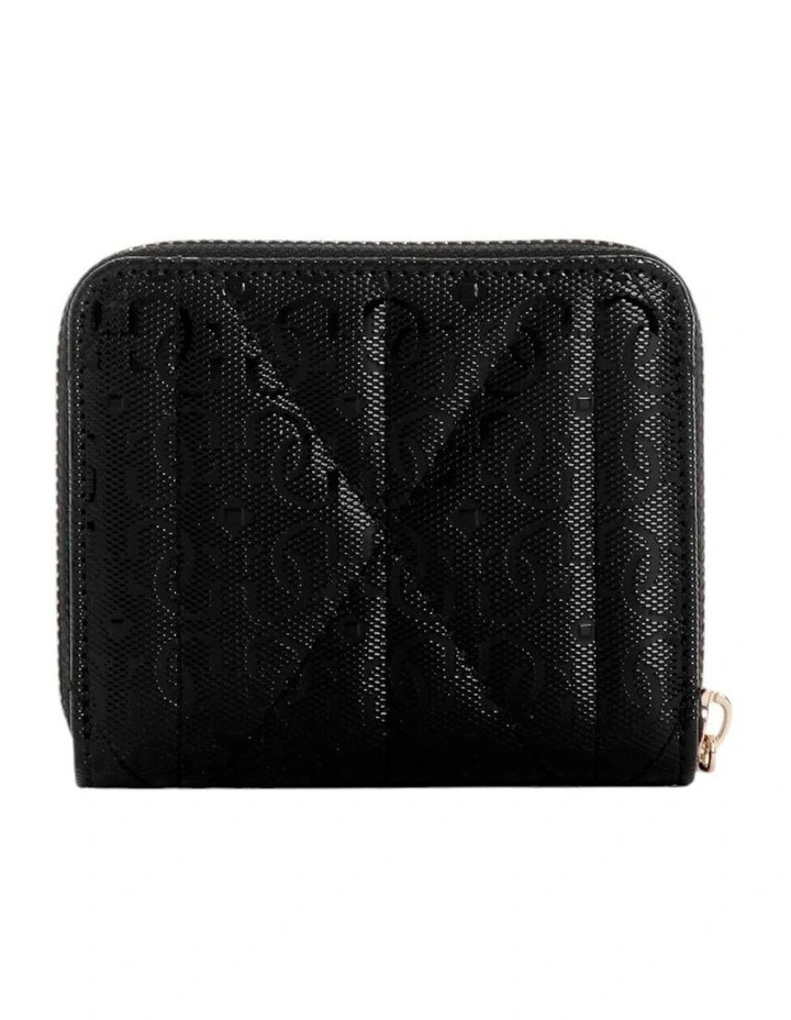 Aldina Small Zip Around Wallet in Black image 2