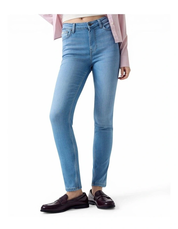 Guess Jeans G05 Blue High-Rise Skinny Jeans in Blue image 2